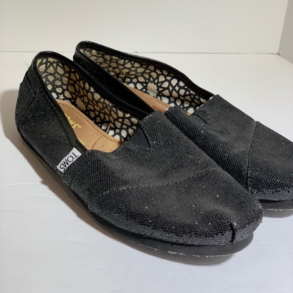 TOMS Black Glitter Classic - Picture 3 of 8